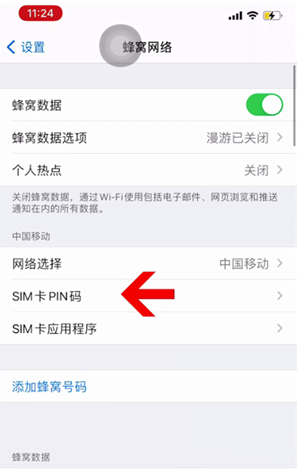 积玉口镇苹果14维修网分享如何给iPhone14的SIM卡设置密码 