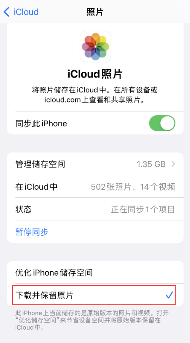 积玉口镇苹果手机维修分享iPhone 无法加载高质量照片怎么办 