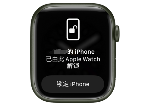 积玉口镇苹果手机维修分享用 AppleWatch 解锁配备面容 ID 的 iPhone方法 