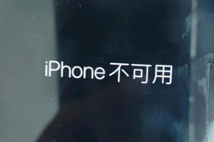 积玉口镇苹果服务网点分享锁屏界面显示“iPhone 不可用”如何解决 